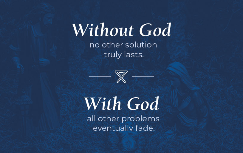 With God, all problems eventually fade